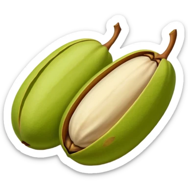 raw pistachio reverse colours sticker