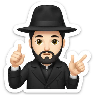 orthodox jew thumbs down sticker