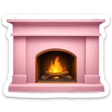 Winter Pink FirePlace sticker