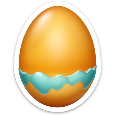 A single egg cell, reproductive biology sticker