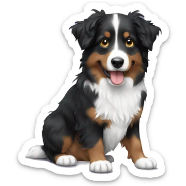 mini aussie doodle  sticker