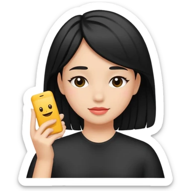 Girl Selfcare Hairblack sticker