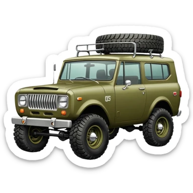 International scout vehicle sticker