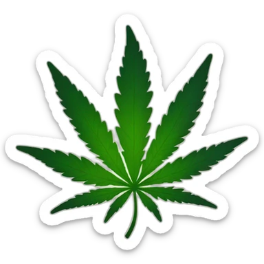 Logo marihuana sticker