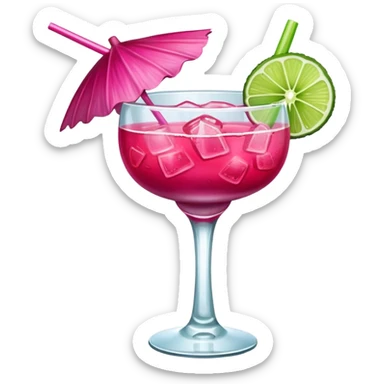 hibiscus margarita sticker