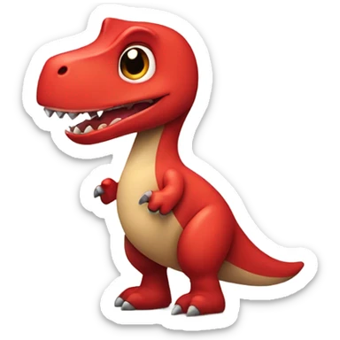 Dinosaurio con corazón  sticker