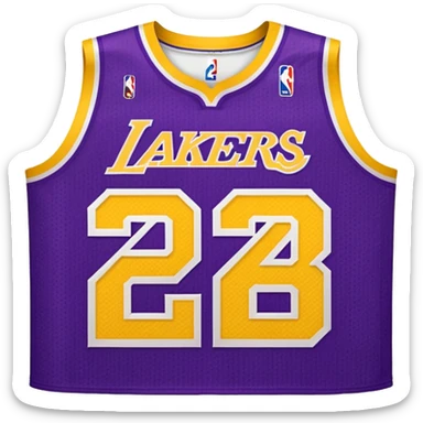 los angeles lakers jersey sticker