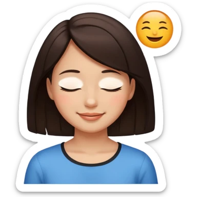 Jakru russce  marrant. Noire et brun. Une fille sticker