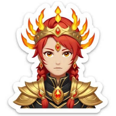 Mavuika The Pyro Archon from Genshin Impact sticker