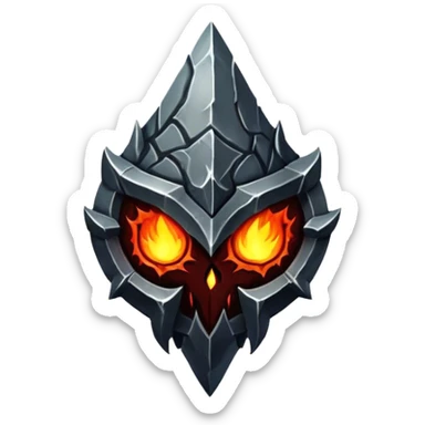 dark soul stone of chaos emblem sticker
