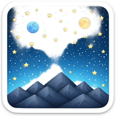 Starry Sky:  sticker