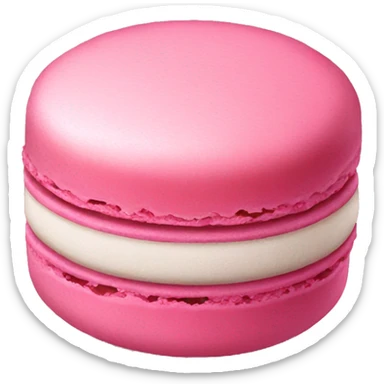pink macaroon sticker