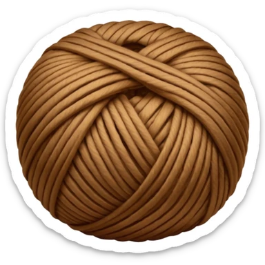 brown yarn  sticker