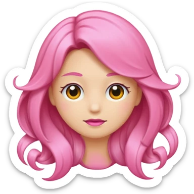 Laço de cabelo rosa sticker