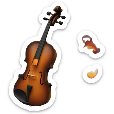 Violonchelo ardiendo sticker
