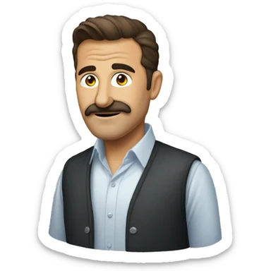 bir adam uçakta oturuyor ama uçak düşüyor sticker