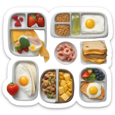 meal plan paper sticker