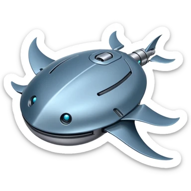 robotic stingray sticker