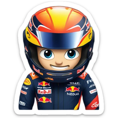 Verstappen redbull f1 sticker