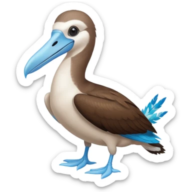 Blue-footed booby sticker