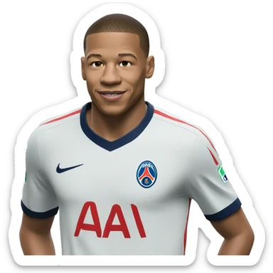 Mbappé qui fait gardez-vous  sticker