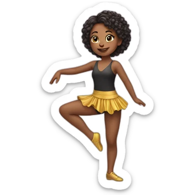 girl dancer sticker