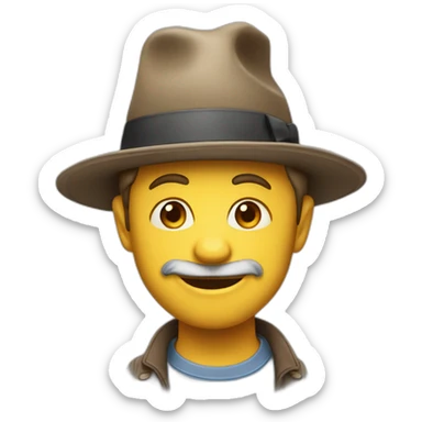 Singe avec un chapeau d’anniversaire  sticker