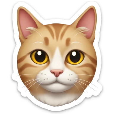 Smirking cat sticker