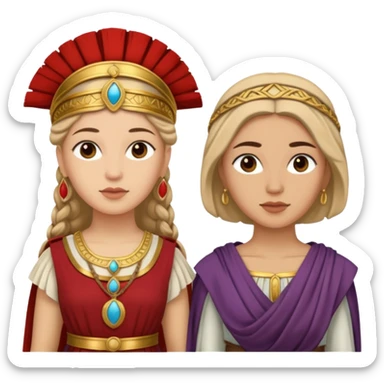 mujer cartagineses y romanos sticker