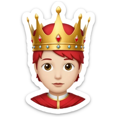 RED Crown King sticker