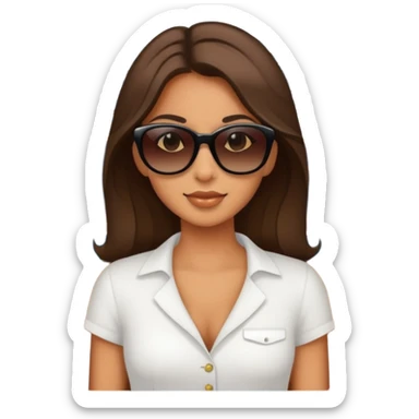 Girl on cruise ship sticker