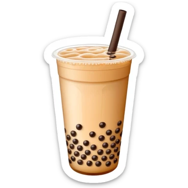 Bubble tea sticker