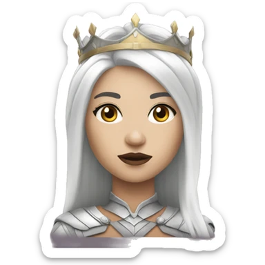 Queen Valkyrie white skin sticker