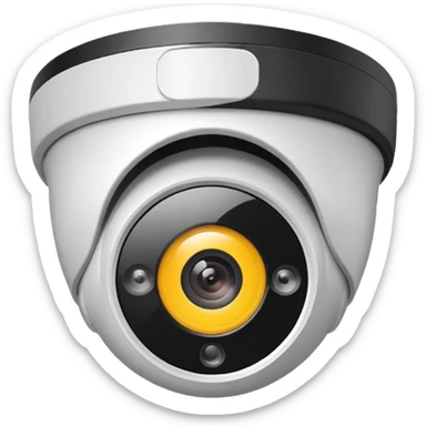 Dome cctv camera sticker