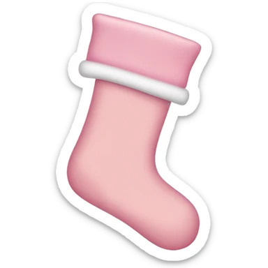 light pink stocking sticker