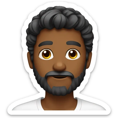 Male Moisturizing his beard  sticker