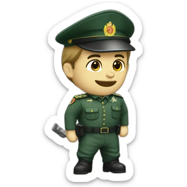 guardia civil dando alto sticker