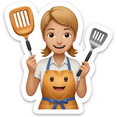 Air fryer Laughing historically sticker