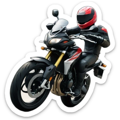 Honda cb500x doing a wheelie sticker