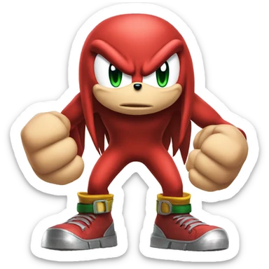 knuckles from sonic sticker