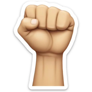 a human fist with long forearm sticker