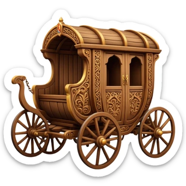 medieval carriages sticker