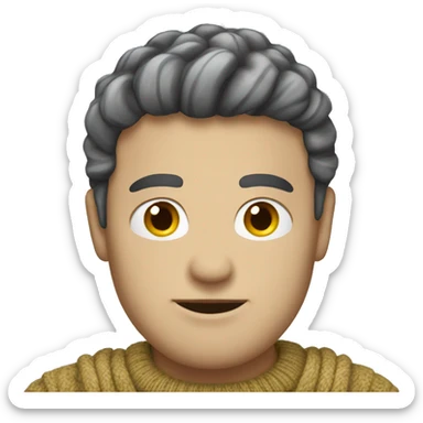 cable sweater with no person sticker