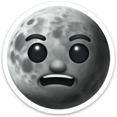 Moon sticker