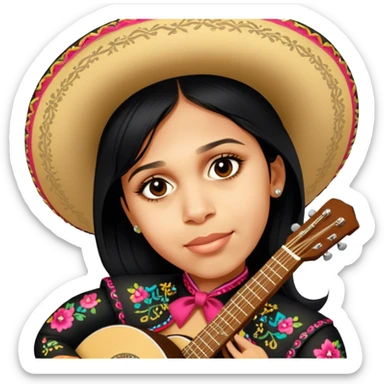 Mariachi Guitarist sticker