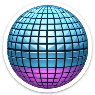 Disco ball sticker