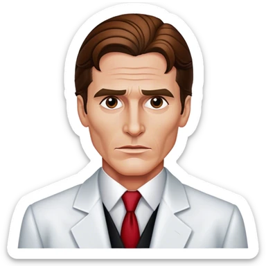 Patrick Bateman in American Psycho  sticker