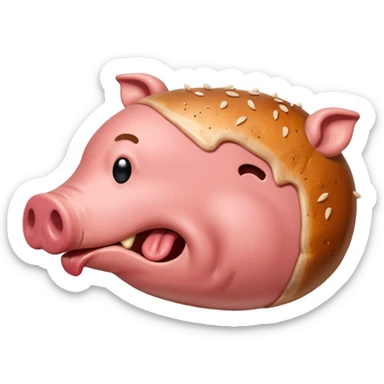 smelly pork steak, rotten sticker