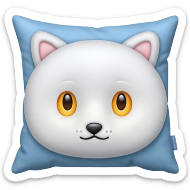 a hyperrealistic cushion-pillow  sticker