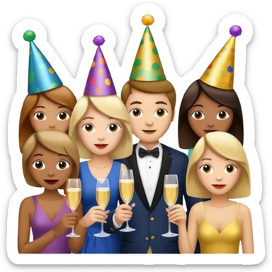 By celebrating festivals and fairs, we learn to share, help, and enjoy with family and friends sticker